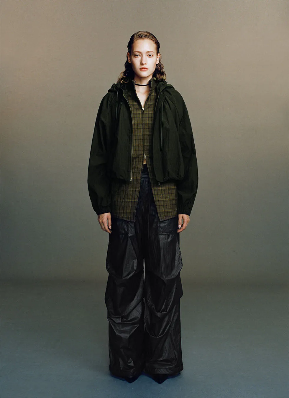 Adjustable Waistband Loose Silhouette Pants