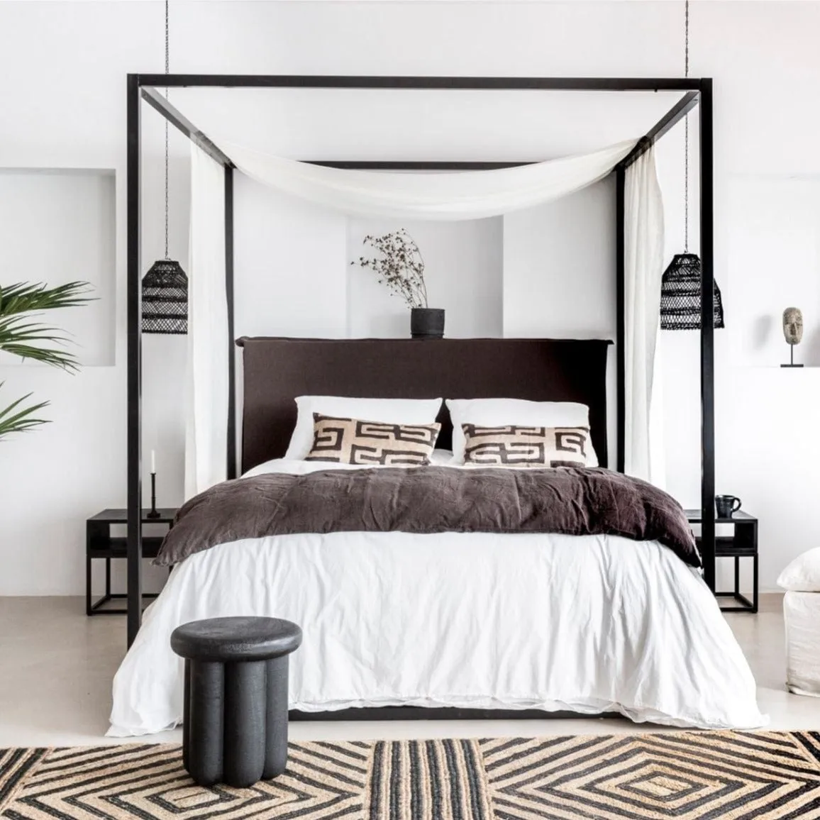 Jute Rug | Natural/Black